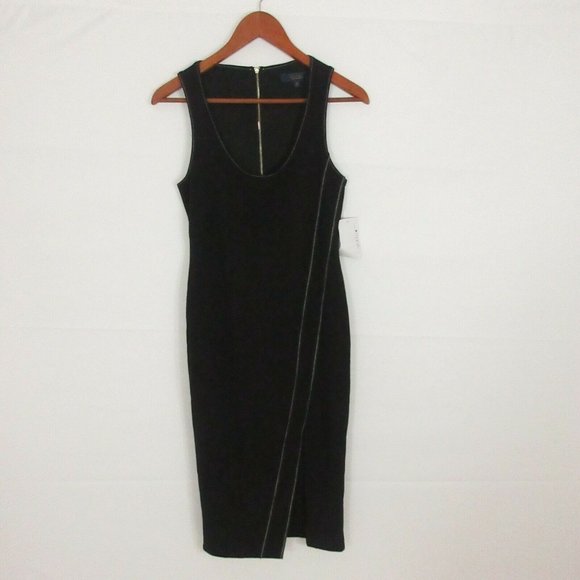 Rachael Zoe Dress women's SMALL sleeveless sheath dress exposed stitch scoop S - Picture 8 of 11